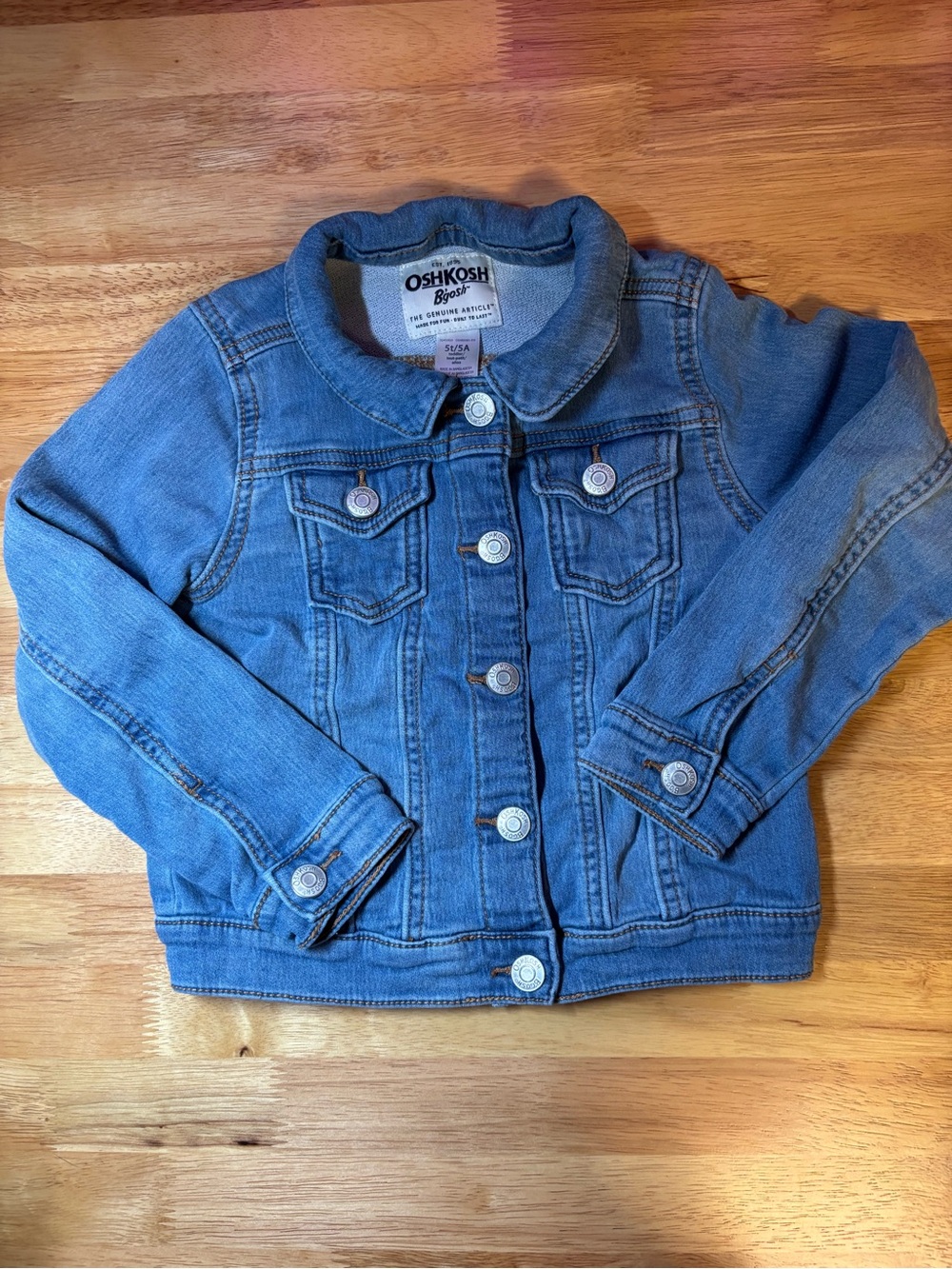 OshKosh B'gosh Light Blue Denim Jacket with Button Front